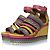 Sandali con zeppa in pelle Ines di Hermès Multicolore