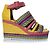 Sandali con zeppa in pelle Ines di Hermès Multicolore - vista 4