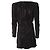 Verzierte Minikleid von Saint Laurent Schwarz - Ansicht 3