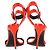 Giuseppe Zanotti High Ankle Strap Sandalen mit roten Lacklederabsätzen - Ansicht 5