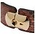 Everyday Pulseira de couro de python Balenciaga Marrom - vista 2