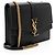 Saint Laurent Schultertasche Sulpice Medium aus Kalbsleder mit Monogramm Schwarz - Ansicht 2