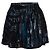 Falda mini metálica estampada Iro Negro
