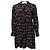 Vestido midi Sandro con estampado floral de amor Negro