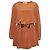 Chloé Braunes Chloe-Kleid mit Taillengürtel