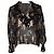 Blusa con volantini in lurex nero e oro Labra di IRO
