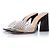 Schutz Perspex-Mules mit Strass Schwarz
