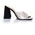 Schutz Perspex-Mules mit Strass Schwarz - Ansicht 5