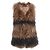 Chaleco de piel beige Deluxe Zadig & Voltaire Castaño
