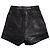 Bermuda de couro com studs Philipp Plein Preto - vista 2