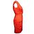 Vestido drapeado naranja Blumarine - vista 4