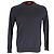 Hugo Boss Sweater in Navy Blue Virgin Wool