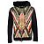 Balmain Kapuzenjacke mit grafischem Druck Schwarz