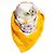 Sciarpa vintage Gucci con stampa floreale Giallo