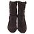 Stivaletti con tacco a blocco foderati in pelliccia in suede marrone Stuart Weitzman Porpora - vista 2
