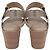 Stuart Weitzman Ankle Strap Block-Heel Sandals in Metallic Gold Leather Golden - view 5