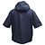Giacca con cappuccio a maniche corte con zip Hermès in poliamide blu navy - vista 3