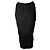 Falda lápiz de cuero Rick Owens en negro