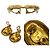 Boucles d'oreilles Chanel Mademoiselle Doré Métallisé - vue 3