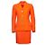 Blazer e saia laranja Gianni Versace Couture