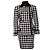 Cappotto e gonna a quadri militari Gianni Versace Couture Nero