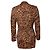 Blazer maxi estampado de leopardo Gianni Versace Couture Marrom - vista 2