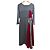 Autre Marque Vestido de Docking con Bustier de Pliegues de Panel ELENDEEK Castaño Roja - vista 2