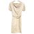 Vestido de Lino 100% Max Mara Drape Beige