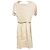 Vestido de Lino 100% Max Mara Drape Beige - vista 2