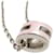 Collier en métal Hermès Mini Pop Ash H Argenté Rose  - vue 4