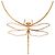 Collana Libellula Herbarium di Christian Dior D'oro - vista 3