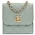 Chanel Trendy CC Clutch mit Kette aus gestepptem Lammleder klein Blau