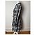 Vintage Courreges Trenchcoat schwarz-weiß kariert 36/S - Ansicht 2