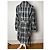 Vintage Courreges Trenchcoat schwarz-weiß kariert 36/S - Ansicht 3