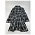 Vintage Courreges Trenchcoat schwarz-weiß kariert 36/S - Ansicht 7