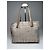 Vintage Chanel Monogramm Canvas Leder Tote Bag Beige Braun - Ansicht 14