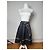 Gonna Vintage Courreges Nera Bianca 36/S Nero - vista 12