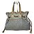Triomphe Céline Vintage Celine Monogram Handtasche Beige Blau Weiß