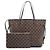 Louis Vuitton Ballerine Neverfull MM Damier Ebene Rose Marrone