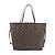 Louis Vuitton Ballerine Neverfull MM Damier Ebene Rose Marrone - vista 2