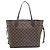 Louis Vuitton Ballerine Neverfull MM Damier Ebene Rose Marrone - vista 3