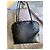 Borsa tote Gucci in pelliccia nera Nero - vista 3