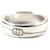 Gucci Diagonal Interlocking G Silver Band Ring  ref.2623775