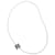 Collier Hermès Carge d'Ache H Cube Métal Bleu Clair Argenté  - vue 4