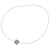 Collier Hermès Carge d'Ache H Cube Métal Bleu Clair Argenté  - vue 5