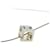 Collier Hermès Carge d'Ache H Cube Métal Bleu Clair Argenté  - vue 6