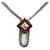 Hermes Hermès HERME Gourmet Equestre PM Pendant Necklace Silvery  - view 1