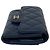 Cartera tri-fold de cuero caviar Matelassé Coco de Chanel Azul marino - vista 5
