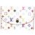 Louis Vuitton Monogram Multicolore Mini Wallet Pink White Multiple colors