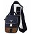 Custodia per smartphone/Borsa a spalla Prada Re-Nylon x Pelle Marrone scuro Blu navy